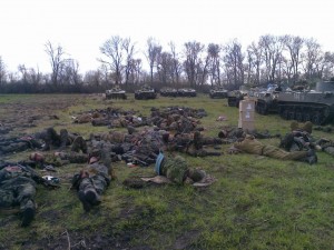 Группа 25-й бригады на пути на Донбасс, апрель 2014 г.